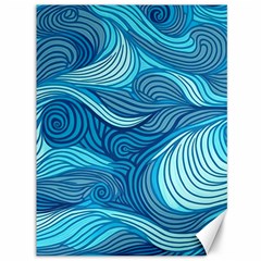 Ocean Waves Sea Abstract Pattern Water Blue Canvas 36  X 48  by Pakemis