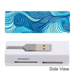 Ocean Waves Sea Abstract Pattern Water Blue Memory Card Reader (stick) by Pakemis