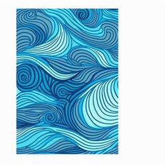 Ocean Waves Sea Abstract Pattern Water Blue Large Garden Flag (two Sides) by Pakemis