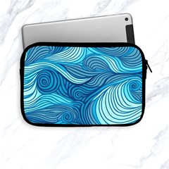 Ocean Waves Sea Abstract Pattern Water Blue Apple Ipad Mini Zipper Cases by Pakemis