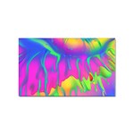 Liquid Art Pattern - Fluid Art - Marble Art - Liquid Background Sticker (Rectangular) Front