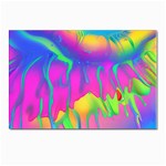 Liquid Art Pattern - Fluid Art - Marble Art - Liquid Background Postcard 4 x 6  (Pkg of 10) Front