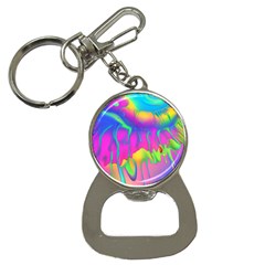 Liquid Art Pattern - Fluid Art - Marble Art - Liquid Background Bottle Opener Key Chain by GardenOfOphir