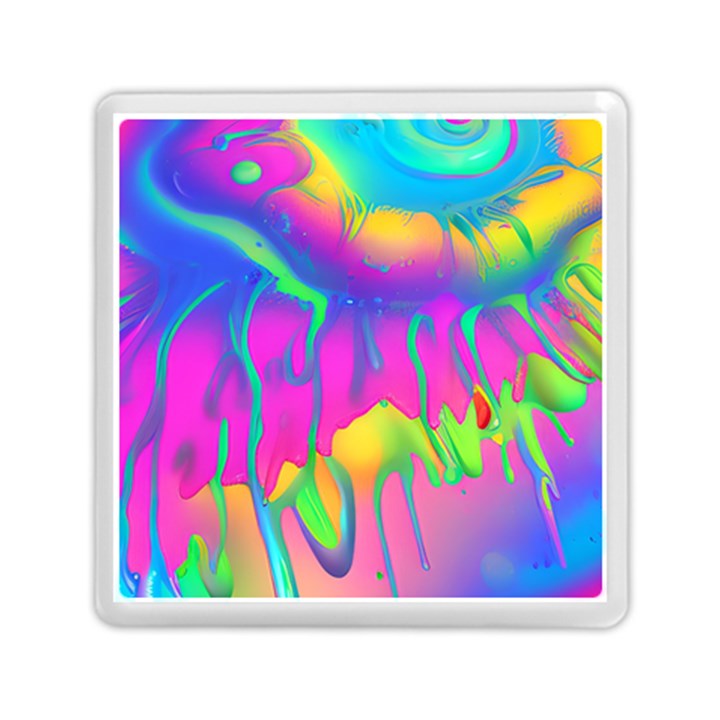 Liquid Art Pattern - Fluid Art - Marble Art - Liquid Background Memory Card Reader (Square)