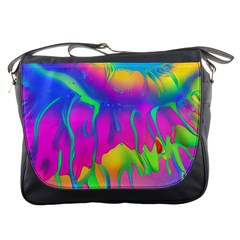 Liquid Art Pattern - Fluid Art - Marble Art - Liquid Background Messenger Bag by GardenOfOphir