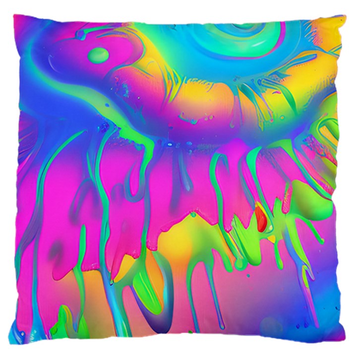 Liquid Art Pattern - Fluid Art - Marble Art - Liquid Background Standard Premium Plush Fleece Cushion Case (Two Sides)