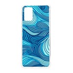 Ocean Waves Sea Abstract Pattern Water Blue Samsung Galaxy S20Plus 6.7 Inch TPU UV Case Front