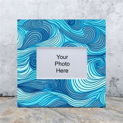 Ocean Waves Sea Abstract Pattern Water Blue White Box Photo Frame 4  X 6 