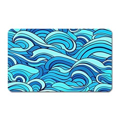 Pattern Ocean Waves Blue Nature Sea Abstract Magnet (rectangular) by Pakemis