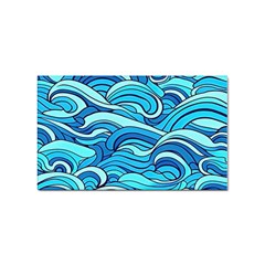 Pattern Ocean Waves Blue Nature Sea Abstract Sticker Rectangular (10 Pack)