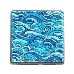 Pattern Ocean Waves Blue Nature Sea Abstract Memory Card Reader (square 5 Slot) by Pakemis