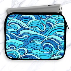 Pattern Ocean Waves Blue Nature Sea Abstract Apple Ipad 2/3/4 Zipper Cases by Pakemis