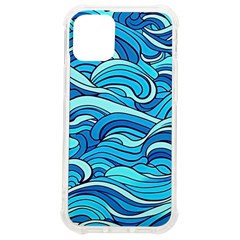 Pattern Ocean Waves Blue Nature Sea Abstract Iphone 12 Mini Tpu Uv Print Case	 by Pakemis