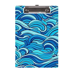 Pattern Ocean Waves Blue Nature Sea Abstract A5 Acrylic Clipboard