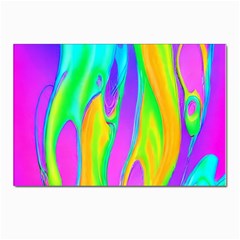 Fluid Background - Fluid Artist - Liquid - Fluid - Trendy Postcards 5  X 7  (pkg Of 10) by GardenOfOphir