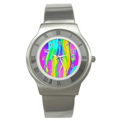 Fluid Background - Fluid Artist - Liquid - Fluid - Trendy Stainless Steel Watch by GardenOfOphir