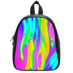 Fluid Background - Fluid Artist - Liquid - Fluid - Trendy School Bag (small) by GardenOfOphir