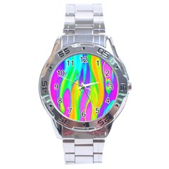 Fluid Background - Fluid Artist - Liquid - Fluid - Trendy Stainless Steel Analogue Watch by GardenOfOphir