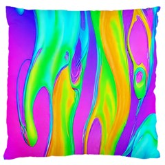 Fluid Background - Fluid Artist - Liquid - Fluid - Trendy Large Cushion Case (one Side) by GardenOfOphir