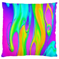 Fluid Background - Fluid Artist - Liquid - Fluid - Trendy Standard Premium Plush Fleece Cushion Case (two Sides) by GardenOfOphir