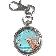 Beach Ocean Flowers Floral Flora Plants Vacation Key Chain Watches by Pakemis