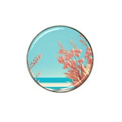 Beach Ocean Flowers Floral Flora Plants Vacation Hat Clip Ball Marker (4 Pack) by Pakemis