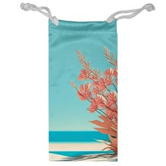 Beach Ocean Flowers Floral Flora Plants Vacation Jewelry Bag by Pakemis