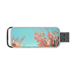 Beach Ocean Flowers Floral Flora Plants Vacation Portable Usb Flash (one Side) by Pakemis