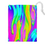 Fluid Background - Fluid Artist - Liquid - Fluid - Trendy Drawstring Pouch (5XL) Front