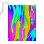 Fluid Background - Fluid Artist - Liquid - Fluid - Trendy Drawstring Pouch (5XL) Back