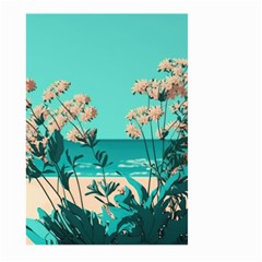 Beach Ocean Flowers Flower Floral Plants Vacation Large Garden Flag (two Sides) by Pakemis