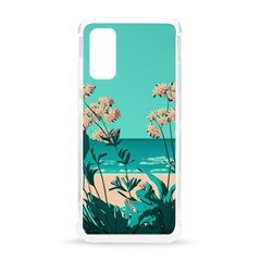 Beach Ocean Flowers Flower Floral Plants Vacation Samsung Galaxy S20 6 2 Inch Tpu Uv Case