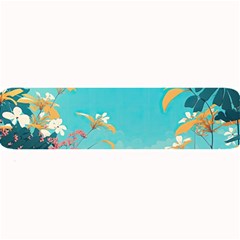 Beach Ocean Flowers Floral Plants Vacation Large Bar Mat