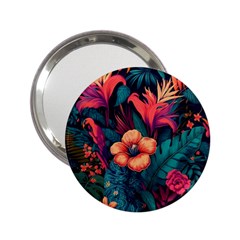 Tropical Flowers Floral Floral Pattern Pattern 2 25  Handbag Mirrors by Pakemis