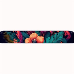 Tropical Flowers Floral Floral Pattern Pattern Small Bar Mat by Pakemis