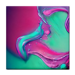 Marble Background - Abstract - Artist - Artistic - Colorful Tile Coaster