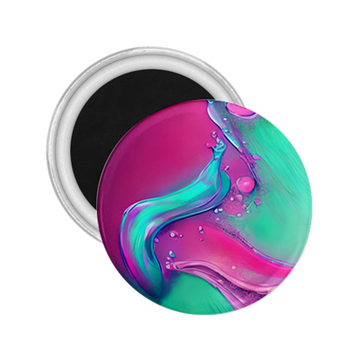 Marble Background - Abstract - Artist - Artistic - Colorful 2.25  Magnets