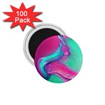 Marble Background - Abstract - Artist - Artistic - Colorful 1.75  Magnets (100 pack)  Front