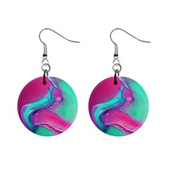 Marble Background - Abstract - Artist - Artistic - Colorful Mini Button Earrings by GardenOfOphir