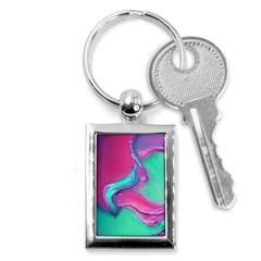 Marble Background - Abstract - Artist - Artistic - Colorful Key Chain (Rectangle)