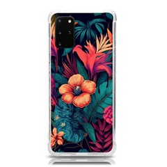 Tropical Flowers Floral Floral Pattern Pattern Samsung Galaxy S20plus 6 7 Inch Tpu Uv Case by Pakemis