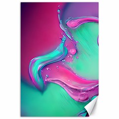 Marble Background - Abstract - Artist - Artistic - Colorful Canvas 12  x 18 