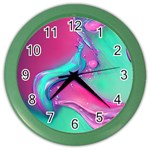 Marble Background - Abstract - Artist - Artistic - Colorful Color Wall Clock Front