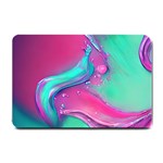 Marble Background - Abstract - Artist - Artistic - Colorful Small Doormat 24 x16  Door Mat