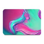 Marble Background - Abstract - Artist - Artistic - Colorful Plate Mats 18 x12  Plate Mat