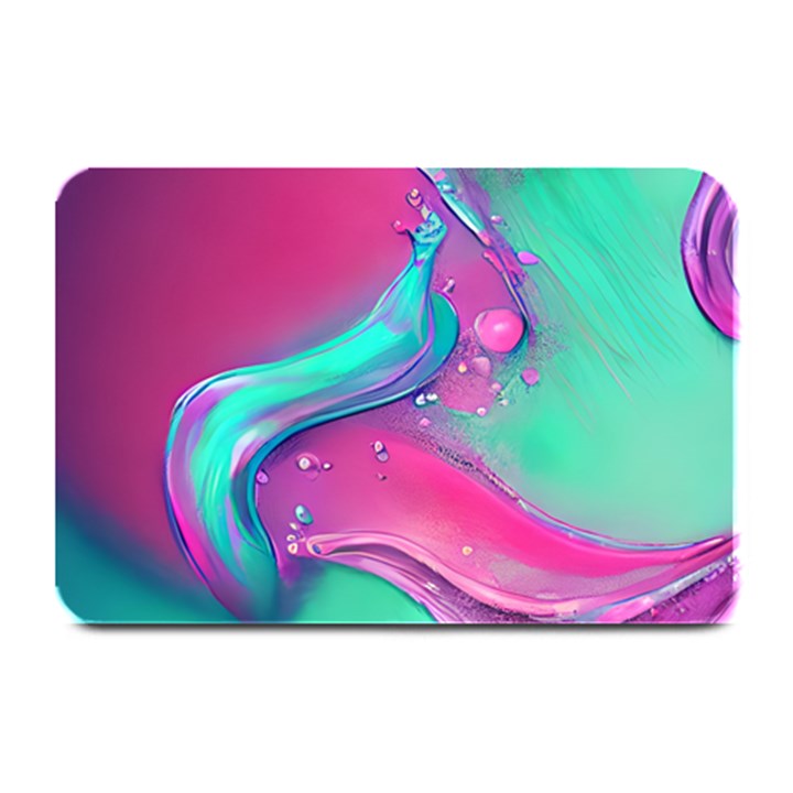 Marble Background - Abstract - Artist - Artistic - Colorful Plate Mats