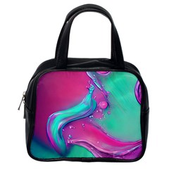 Marble Background - Abstract - Artist - Artistic - Colorful Classic Handbag (one Side) by GardenOfOphir