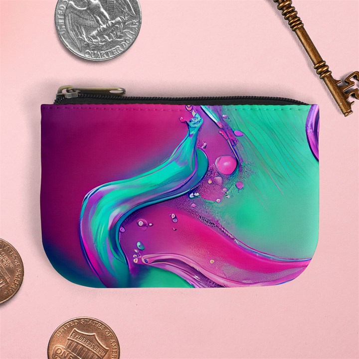 Marble Background - Abstract - Artist - Artistic - Colorful Mini Coin Purse