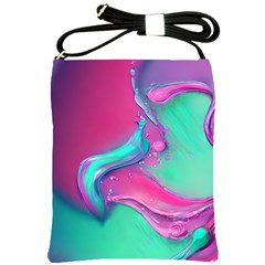 Marble Background - Abstract - Artist - Artistic - Colorful Shoulder Sling Bag