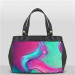 Marble Background - Abstract - Artist - Artistic - Colorful Oversize Office Handbag (2 Sides) Front